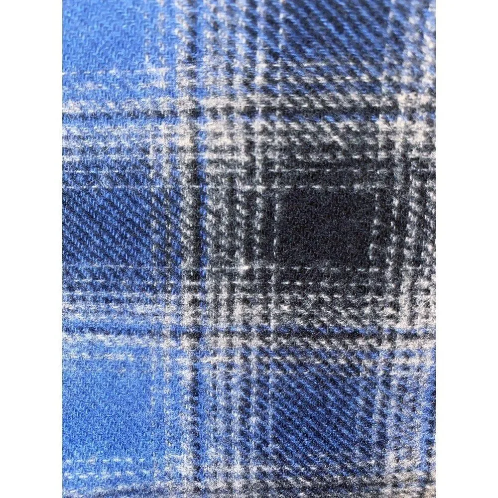 Pendleton Wool Scarf Blue Gray 12x63 READ